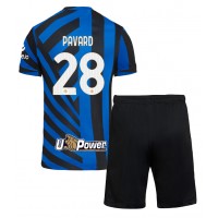 Camiseta Inter Milan Benjamin Pavard #28 Primera Equipación para niños 2024-25 manga corta (+ pantalones cortos)